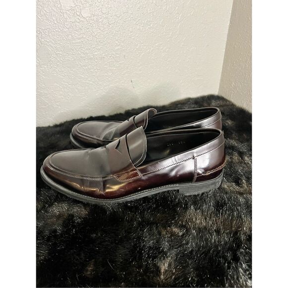 Prada Men\'s 2DC084  Brushed Spazzolato Leather Business Shoes 9.5 penny loafer main image 8